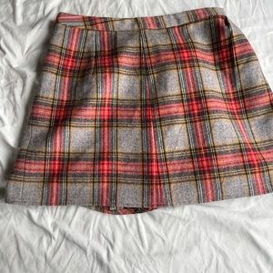 J. Crew plaid wall skirt size 0.